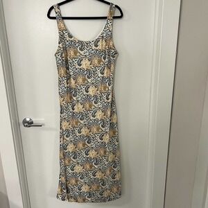 ANTHROPOLOGIE Drew Dress $238 Large NWT Blue Floral